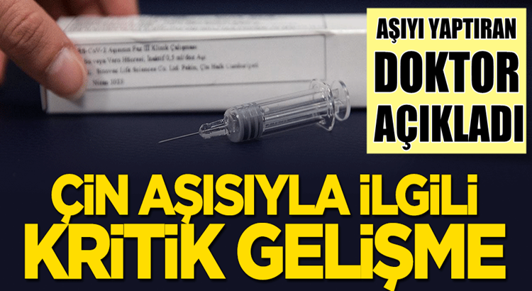  Türkiye’ye Çin’den gelen koronavirüs aşısıyla ilgili önemli gelişme!