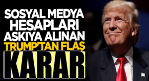 Twitter tarafından hesabı askıya alınan Donald Trump’tan yeni karar