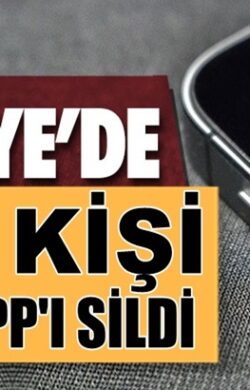 Whatsapp’ı Türkiye’de kaç kişi telefonundan sildi