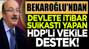 CHP’li Mehmet Bekaroğlu’dan HDP’li Gergerlioğlu’na destek
