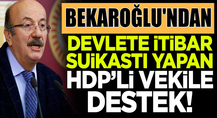  CHP’li Mehmet Bekaroğlu’dan HDP’li Gergerlioğlu’na destek