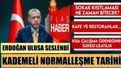 Cumhurbaşkanı Erdoğan’dan Koronavirüs Kısıtlamaları açıklaması