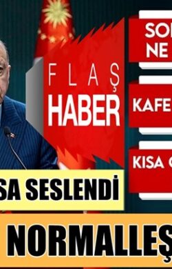 Cumhurbaşkanı Erdoğan’dan Koronavirüs Kısıtlamaları açıklaması