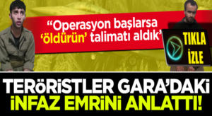 Gara operasyonunda yakalanan PKK’lı teröristlerden itiraflar