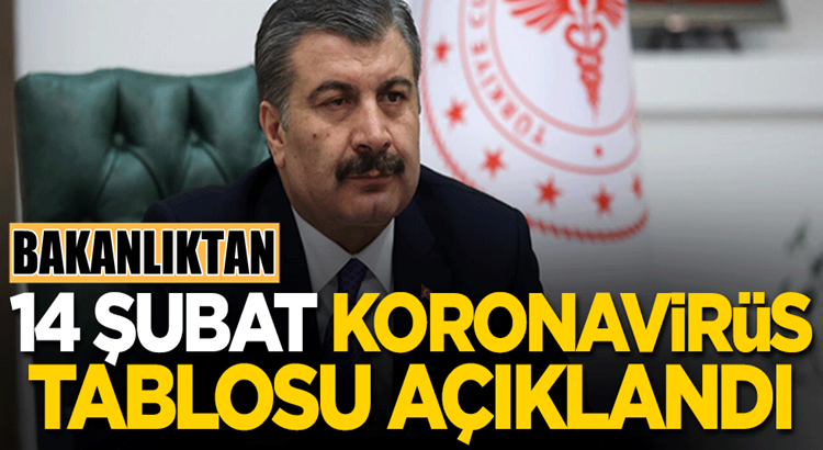  Koronavirüs 14 şubat tablosunu Sağlık Bakanlığı açıkladı