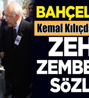 MHP lideri Devlet Bahçeli’den Kemal Kılıçdaroğlu’na zehir zemberek sözler