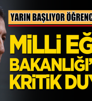 Milli Eğitim Bakanlığı kritik açıklamayı geldi: Eğitime yarın başlıyoruz