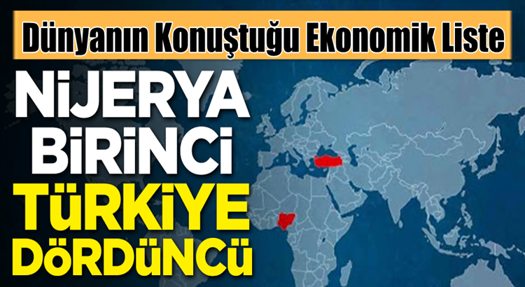  Nijerya birinci Türkiye dünyada dördüncü sırayı paylaştılar