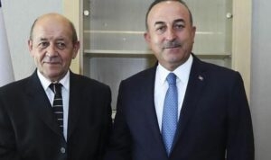 Mevlüt Çavuşoğlu Fransa Dışişleri Bakanı Jean-Yves ile görüştü