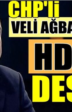 CHP’li Veli Ağbaba’dan HDP ve PKK’ya açıkça destek