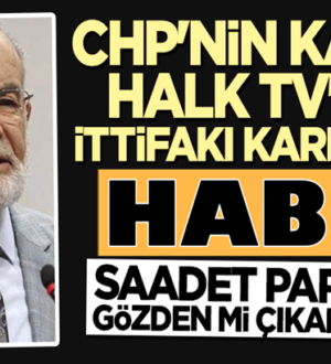 CHP’nin kanalı Halk Tv’de Saadet Partisi’ne verip veriştirdiler