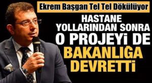 Ekrem İmamoğlu İstanbul’daki yapamadığı metroları bakanlığa devretti