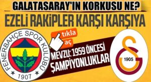 Gatasaray, Fenerbahçe’nin 1959 şampiyonlukları için TFF’ye başvurdu