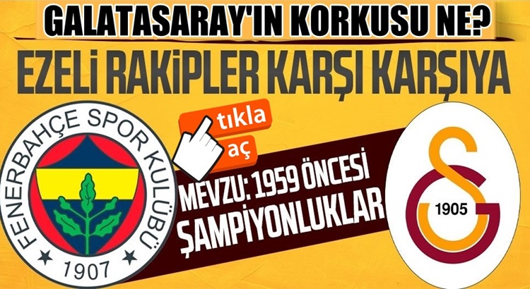  Gatasaray, Fenerbahçe’nin 1959 şampiyonlukları için TFF’ye başvurdu