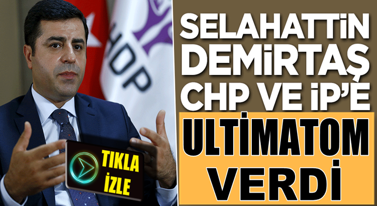  Sevilay Yılman, Selahattin Demirtaş CHP ve İyi Partiye ültimatom verdi