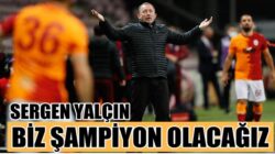 Beşiktaş Teknik Direktörü Sergen Yalçın Şampiyon olacağız