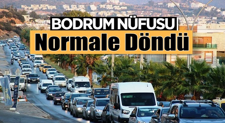  Kurban Bayramı sonrası Bodrum’un nüfusu normal seviyesine geriledi