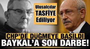 Deniz Baykal kulis haberlerine göre CHP’den tasfiye edilecek
