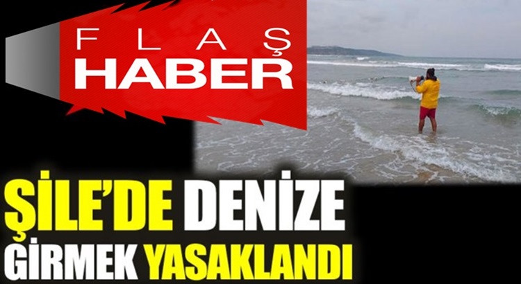  İstanbul Şile sahillerinde denize girme yasağı uzatıldı