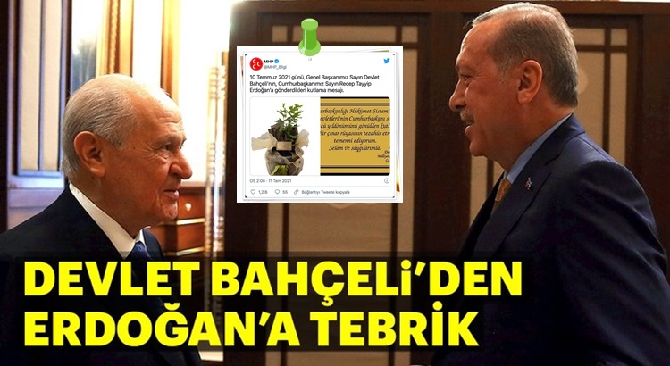  MHP lideri Devlet Bahçeli’den Cumhurbaşkanı Erdoğan’a tebrik mesajı!