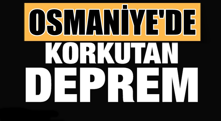  Osmaniye Düziçi ilçesi merkezli 3.4 büyüklüğünde deprem meydana geldi