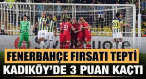 Fenerbahçe Uefa Avrupa Liginde Royal Antwerp ile berabere kaldı