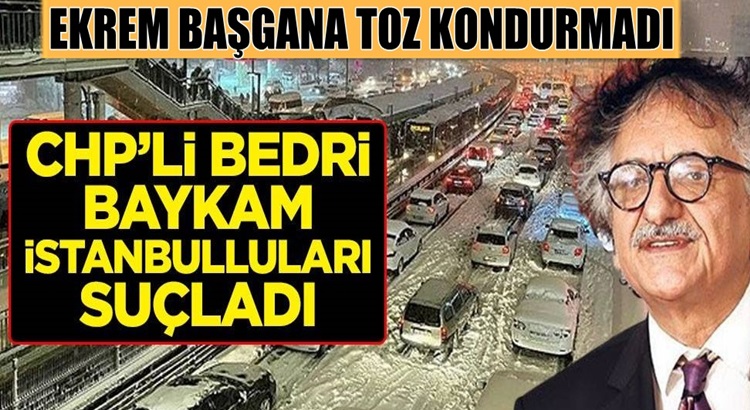  CHP’li Ressam Bedri Baykam İmamoğlu yerine İstanbul’luları suçladı
