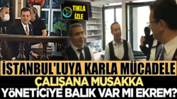 İstanbul’lu kar ile boğuşurken Ekrem İmamoğlu Balık ziyafetindeydi