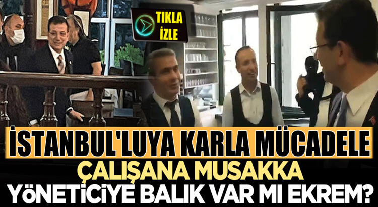  İstanbul’lu kar ile boğuşurken Ekrem İmamoğlu Balık ziyafetindeydi