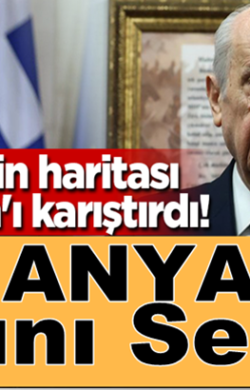 Devlet Bahçeli, Harita paylaştı Yunanistan ve Almanya rahatsız oldu