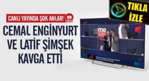 Cemal Enginyurt tv 100’de Canlı yayında Latfi Şimşek’e saldırdı